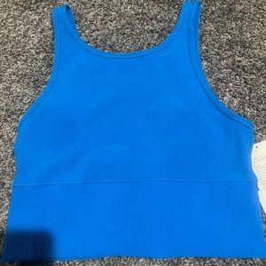 Lululemon Poolside Blue “POWER PIVOT RIBBED TANK TOP”